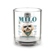 Milo Dog Magazine Glass Mug — 10oz Cute Puppy Coffee Cup