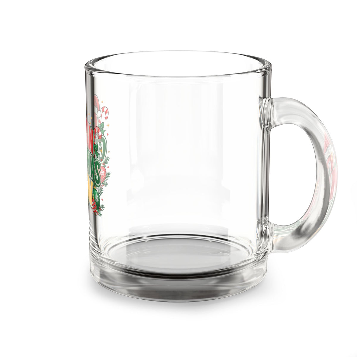 Christmas Glass Mug 10 oz Cousin Christmas Crew Glass Mug — 10oz Holiday Coffee & Cocoa Cup