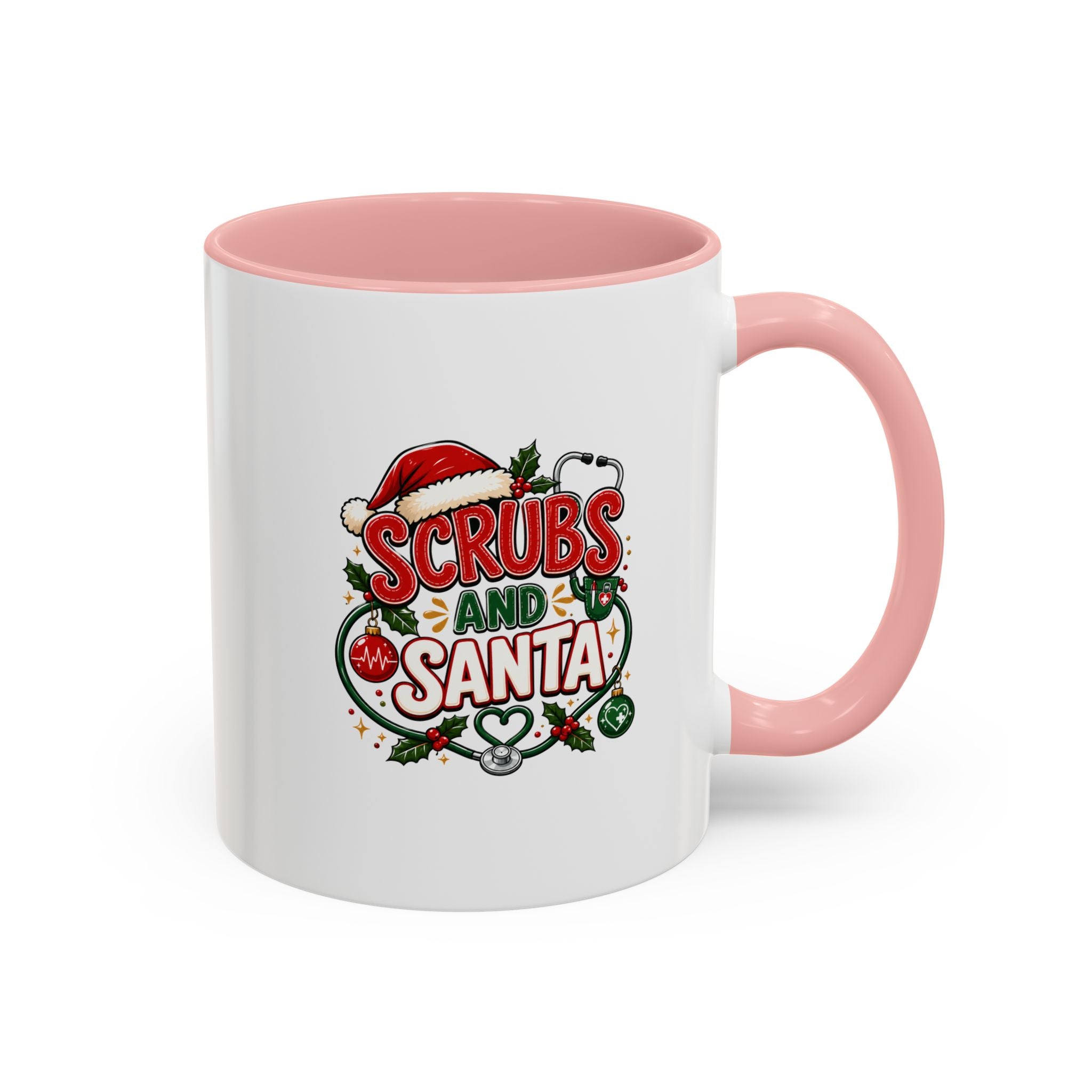 Coffee Mug — "Scrubs and Santa" Christmas Nurse Mug
