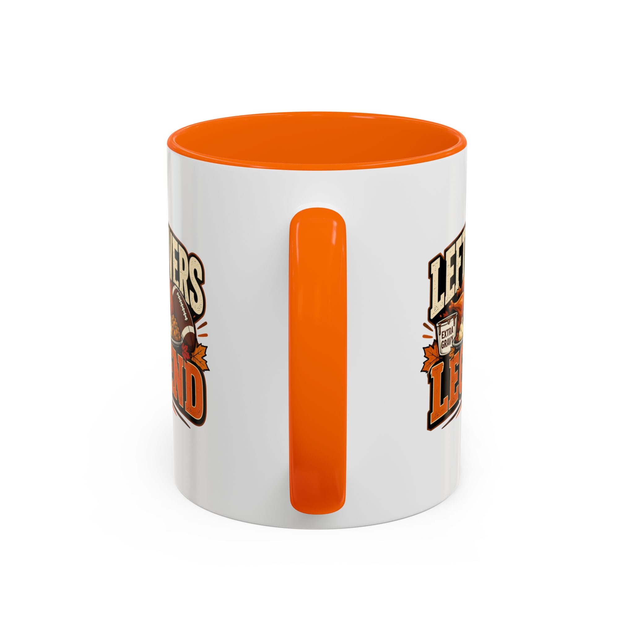 Thanksgiving  Mug Leftovers Legend Coffee Mug – Funny Thanksgiving Turkey & Football  Accent Mug