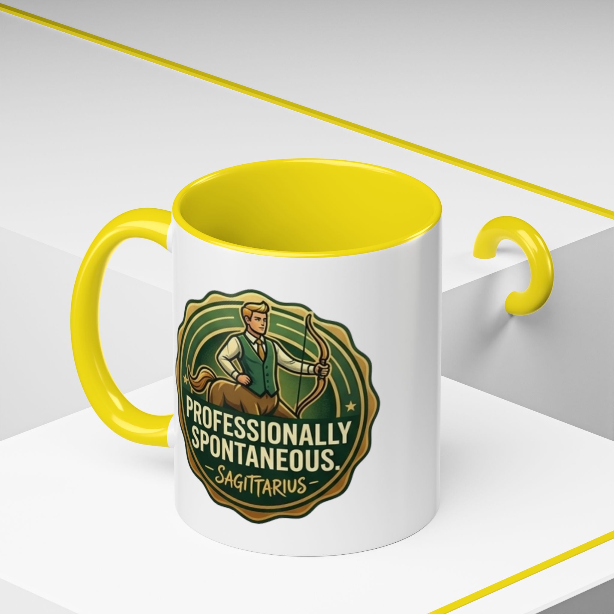 Sagittarius Coffee Mug - "Professionally Spontaneous" Zodiac Accent Mug