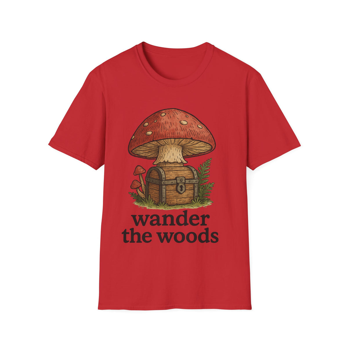 Mushroom Fairy Door T-Shirt — Whimsical Red Toadstool Graphic Tee - Trending Now - September 2026