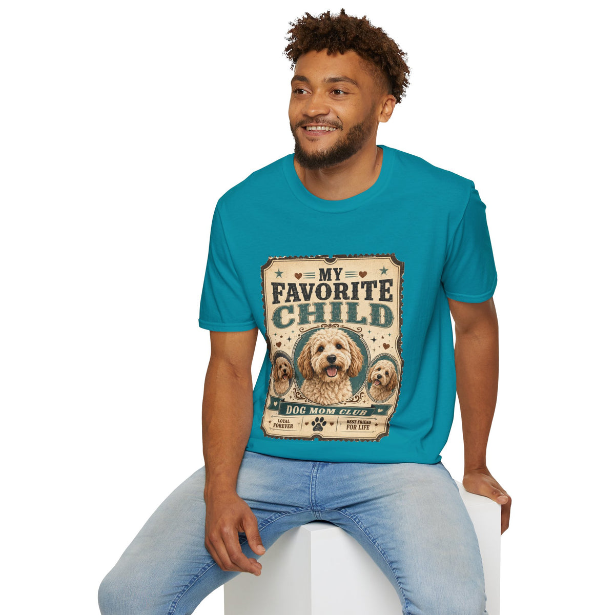 Favorite Child T-Shirt — "My Favorite Child" Dog Mom Club Vintage Tee