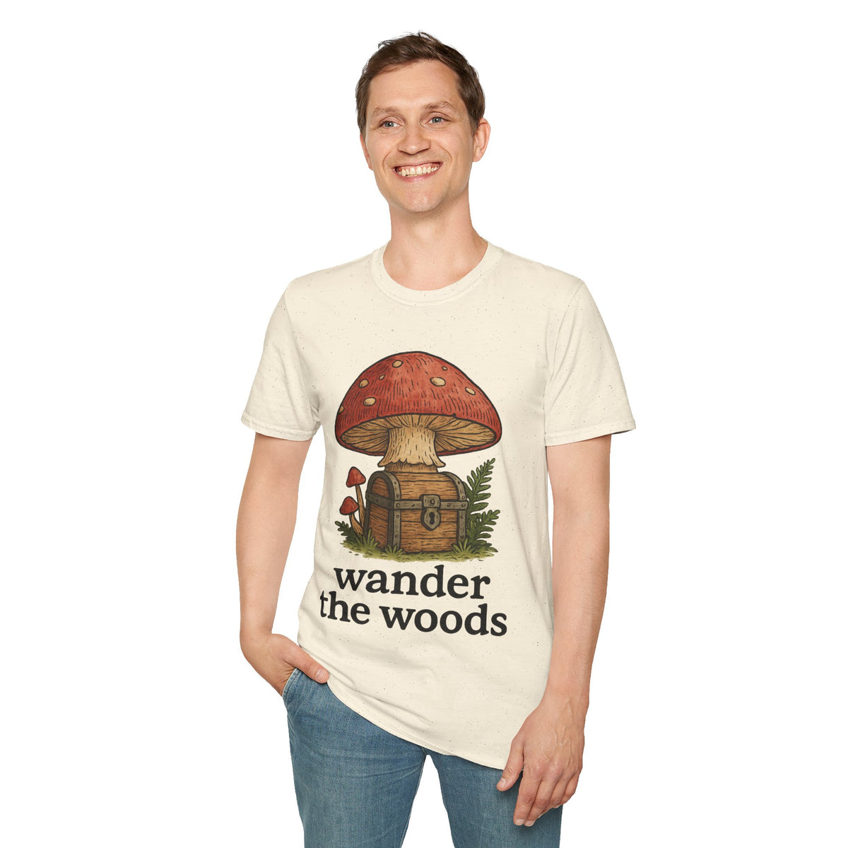Mushroom Fairy Door T-Shirt — Whimsical Red Toadstool Graphic Tee - Trending Now - September 2026