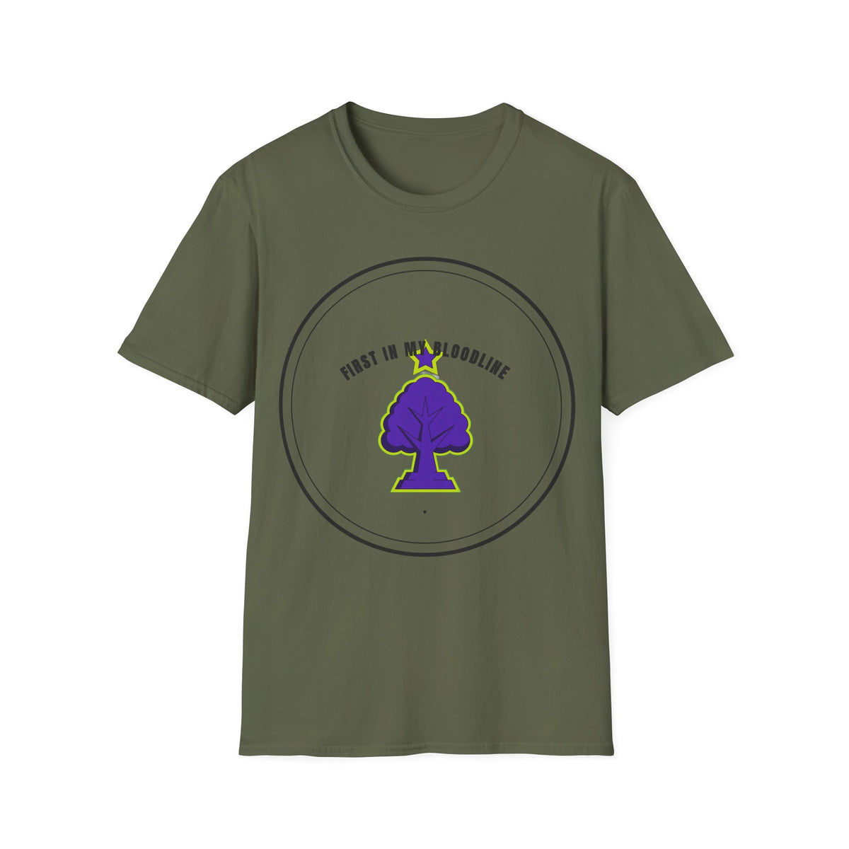 T‑Shirt — "First in My Bloodline" Purple Tree Graphic Tee - Trending Now - September 2026