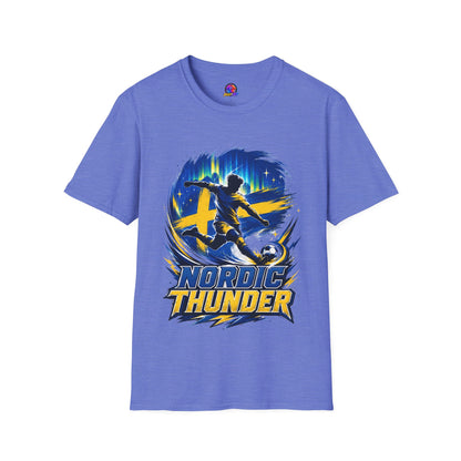 Sweden Nordic Thunder Soccer T-Shirt — Sweden Football Fan Tee