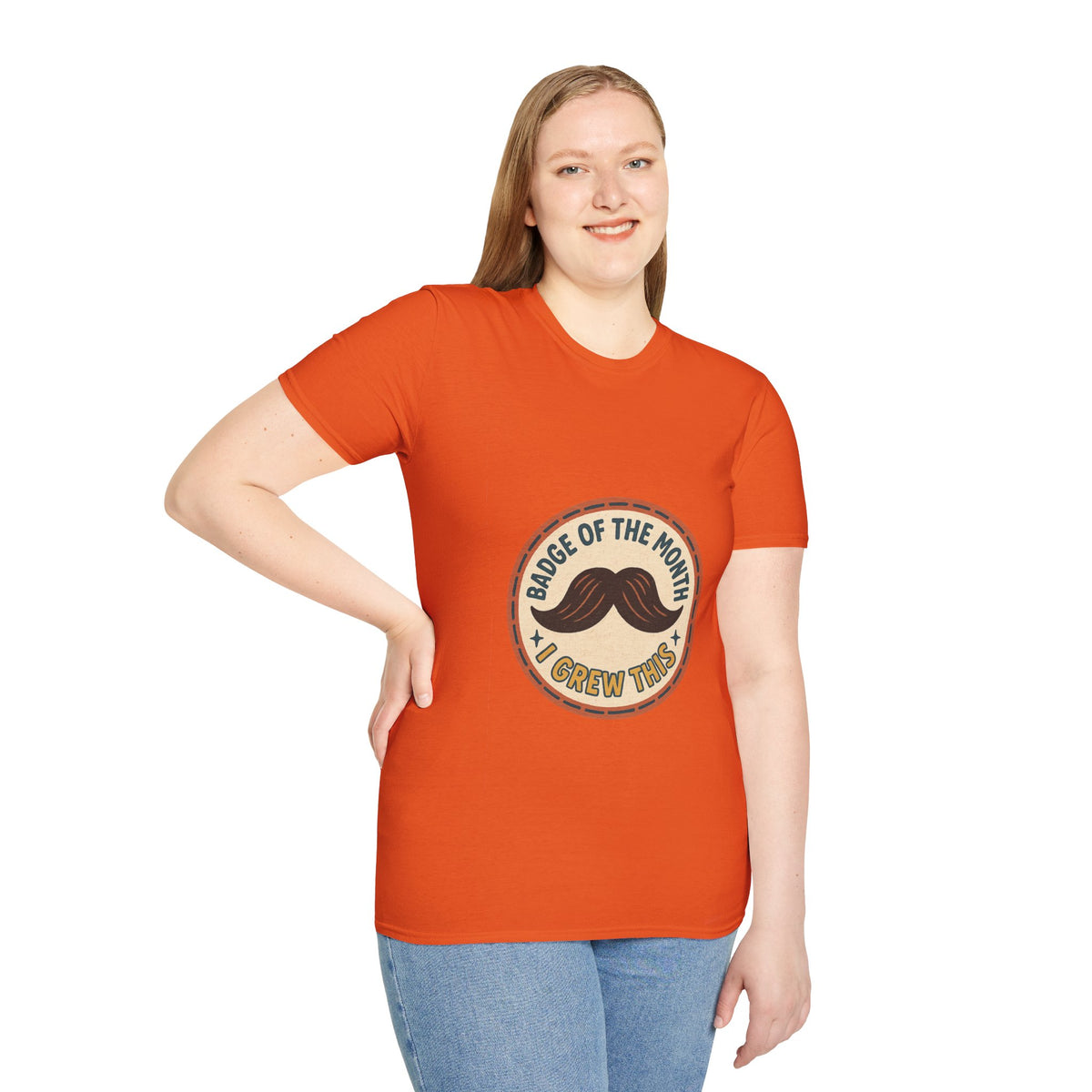 Mustache Dad T-Shirt - "King of the Mustache" Retro Badge Design - Trending Now - October 2026