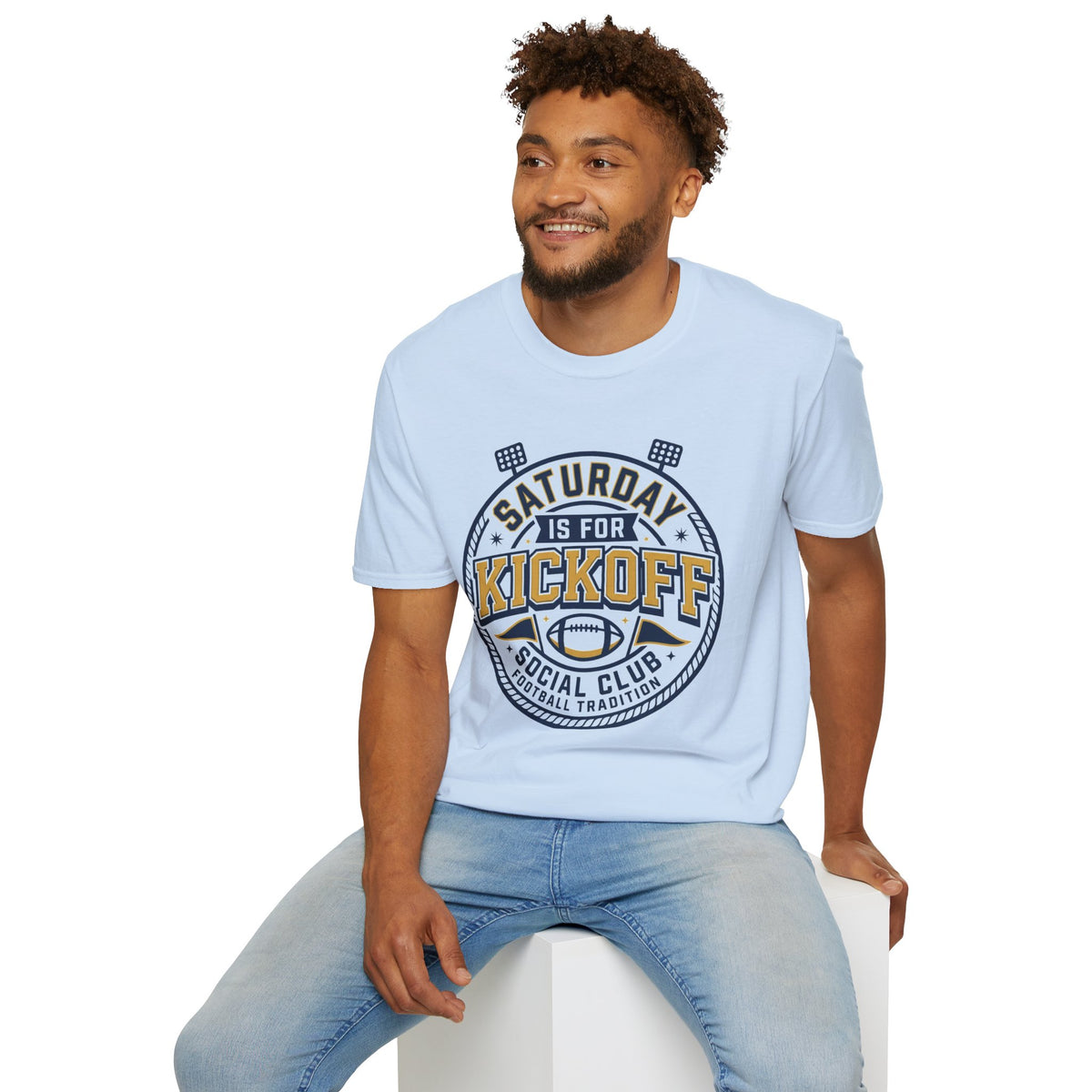 Saturday Night Kickoff T-Shirt — Vintage Football Game Day Tee - Trending Now - August 2026