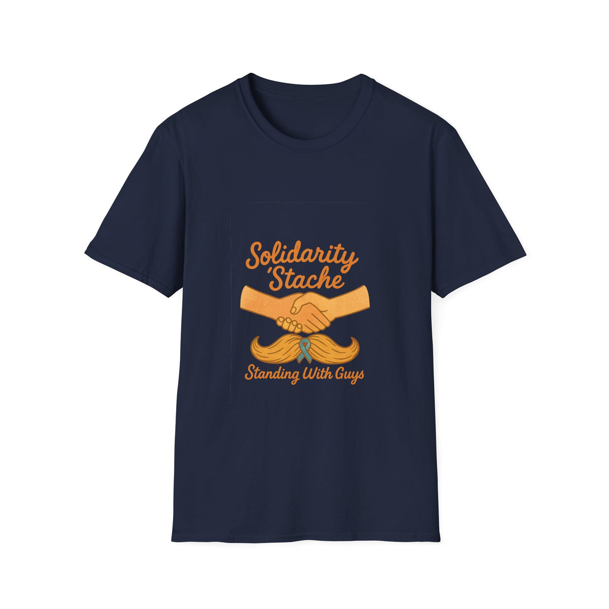 T-Shirt — Solidarity Stache Orange Mustache Graphic (Movember Support) - Trending Now - October 2026