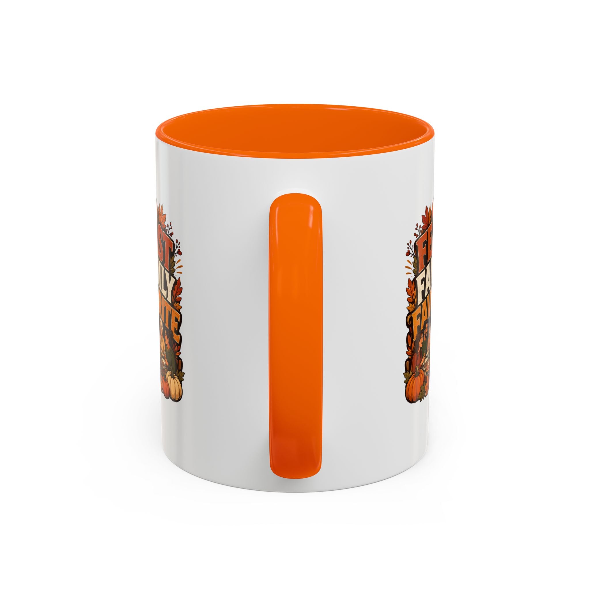 Thanksgiving Mug Feast Family Favorite Coffee Mug — Thanksgiving Pumpkin Autumn Design