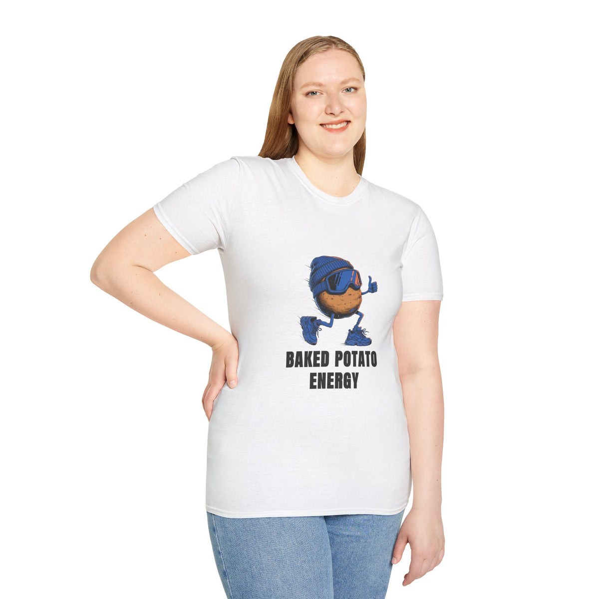 Baked Potato Energy T-Shirt — Cute Thumbs-Up Potato Graphic Tee - Trending Now - August 2026