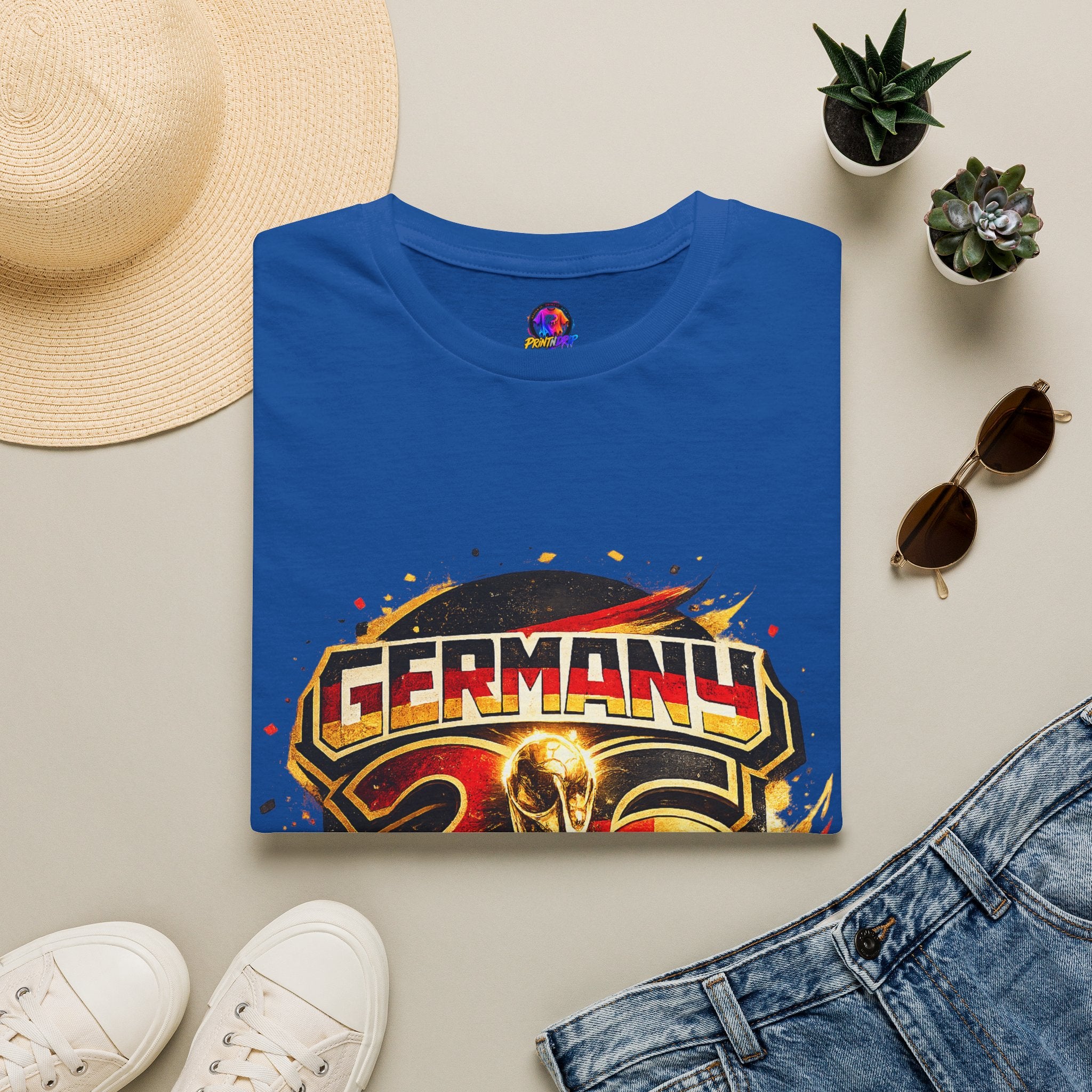 Germany 26 Skull Graphic T‑Shirt — Retro Soccer Fan Tee