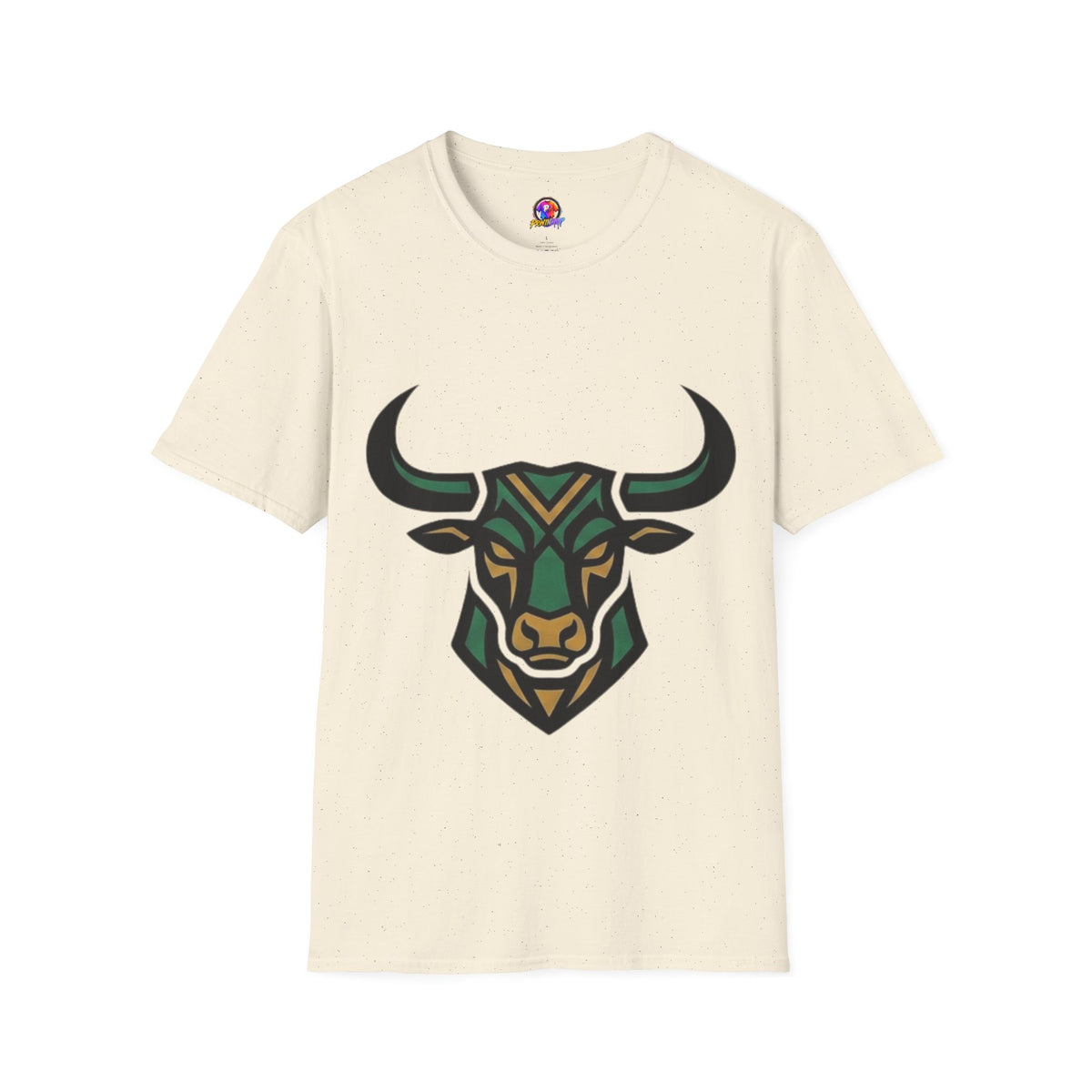 Taurus Bull Head T-Shirt — Geometric Tribal Bull Graphic Tee