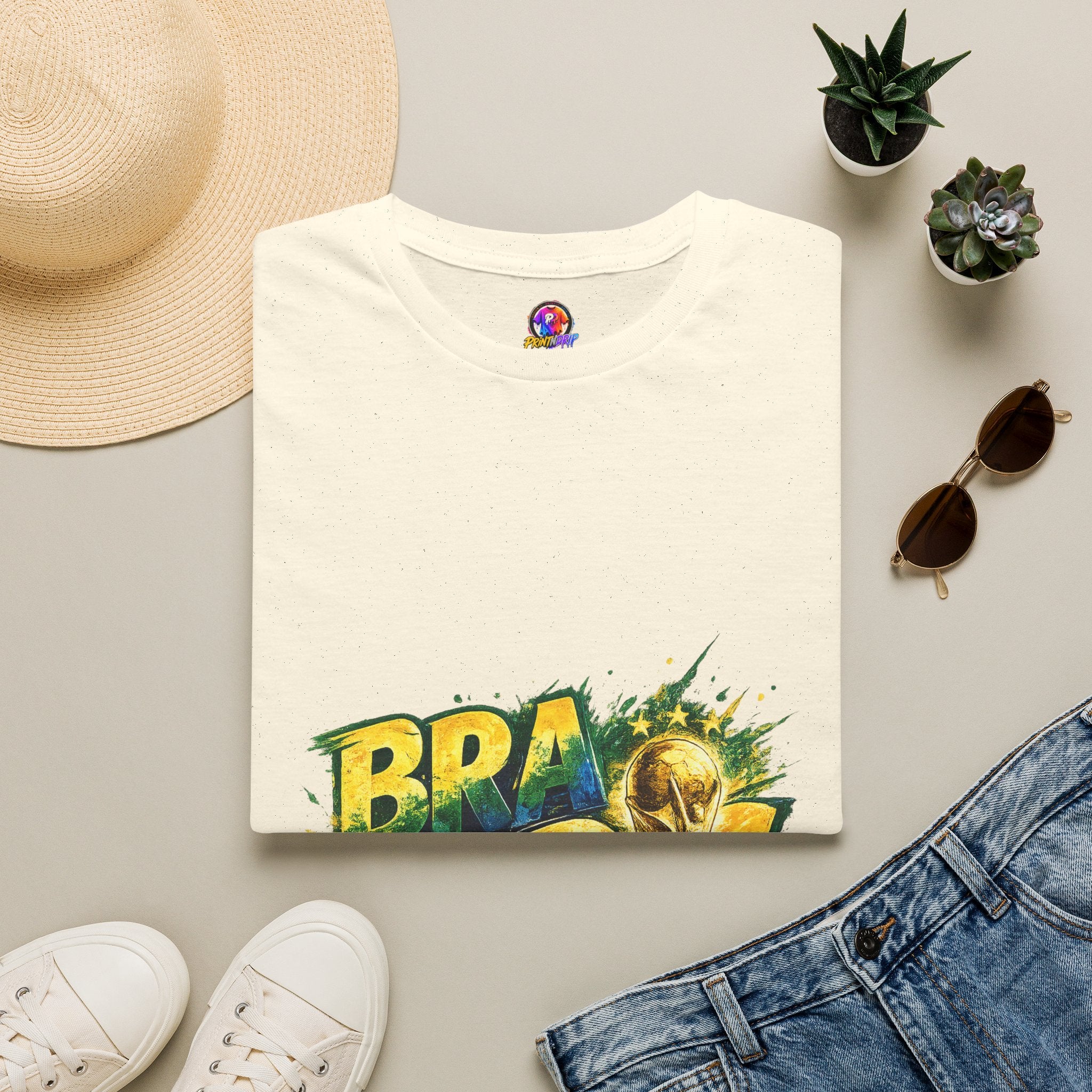 Brazil 25 T‑Shirt — Brazil Soccer World Cup Graphic Tee