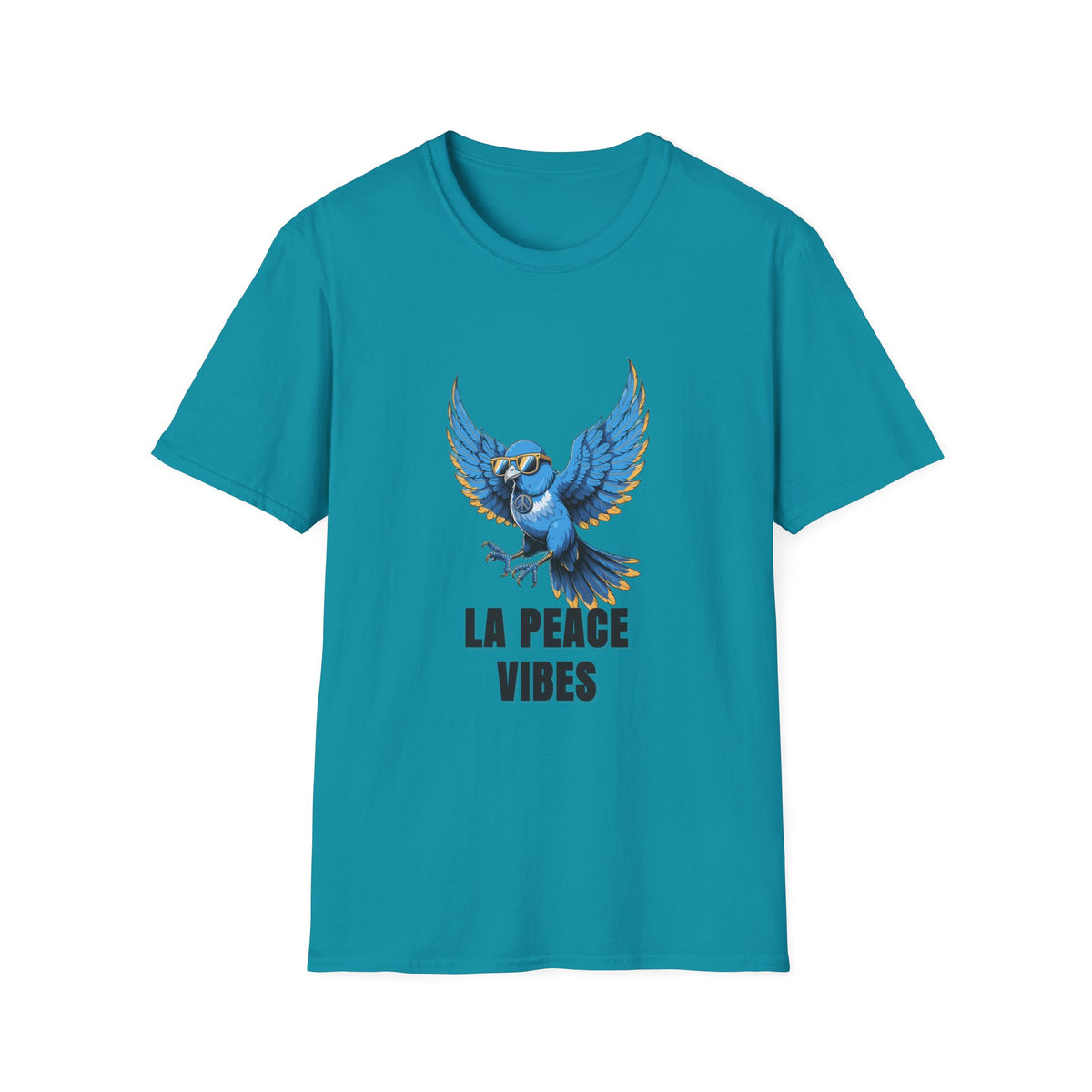 Peace Vibes Blue Parrot T-Shirt - Trending Now - August 2026