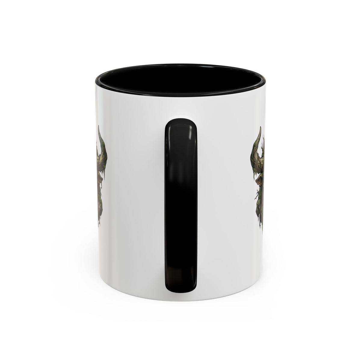 Taurus Bull Nature Coffee Mug — Rustic Green Bull Head Accent Mug