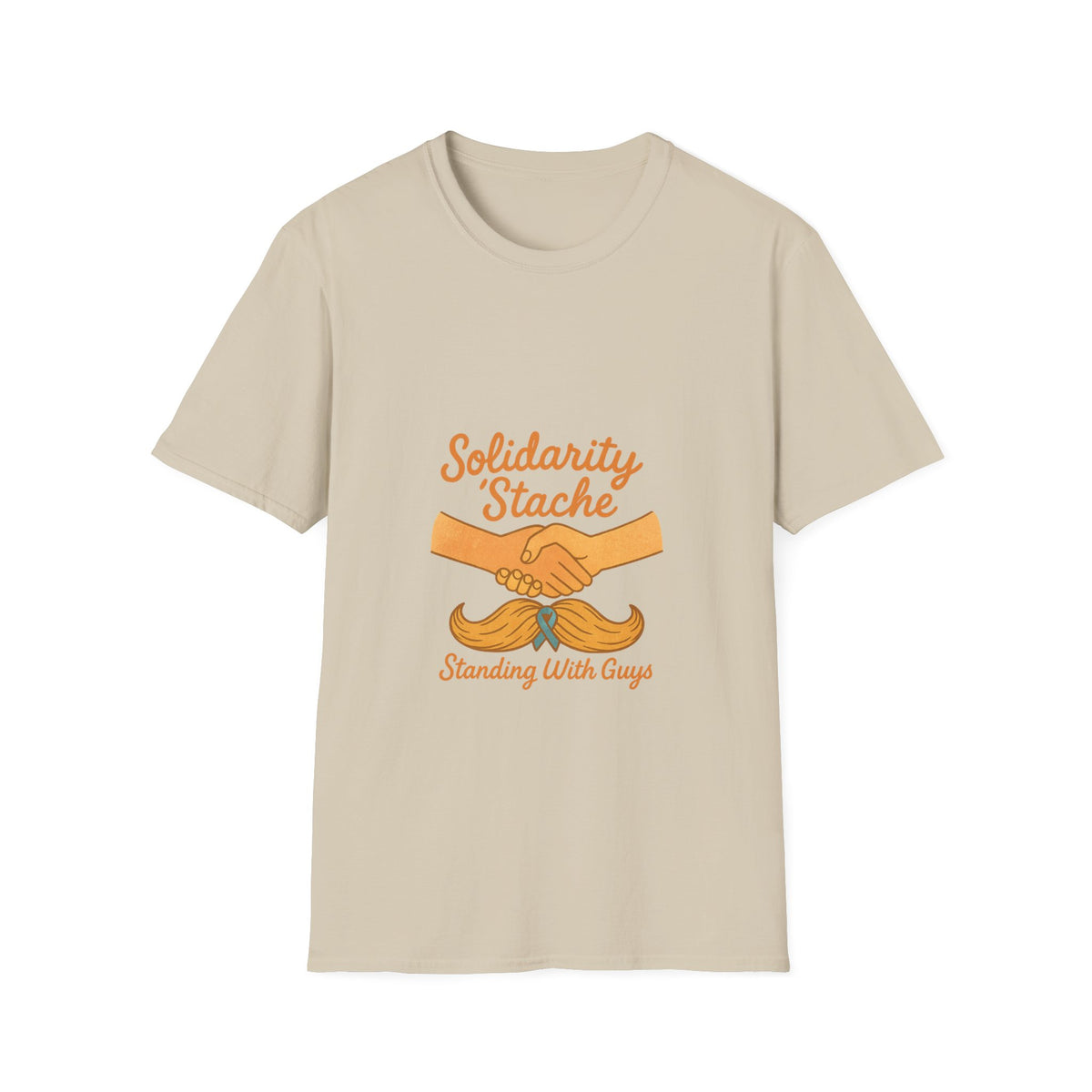 T-Shirt — Solidarity Stache Orange Mustache Graphic (Movember Support) - Trending Now - October 2026