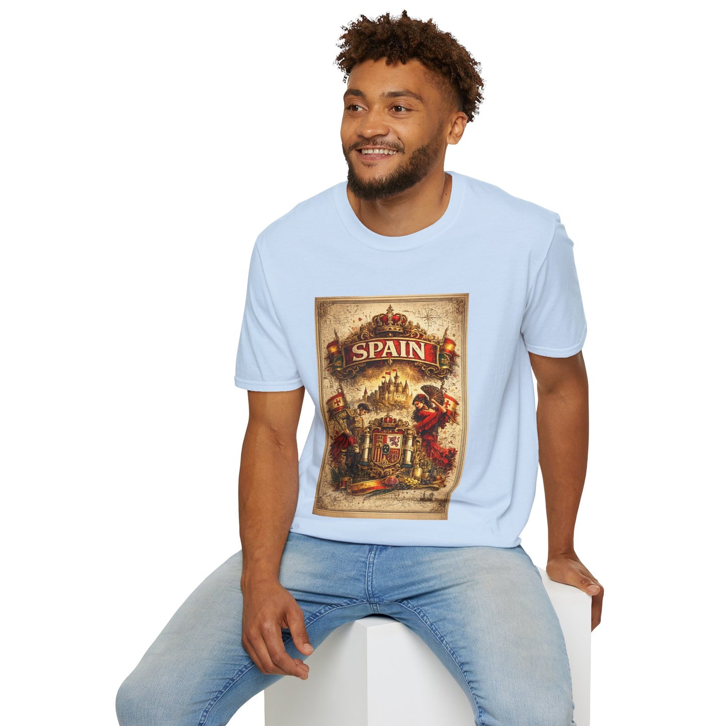 Spain Vintage Travel Graphic T‑Shirt — Retro Spanish Landmark Tee