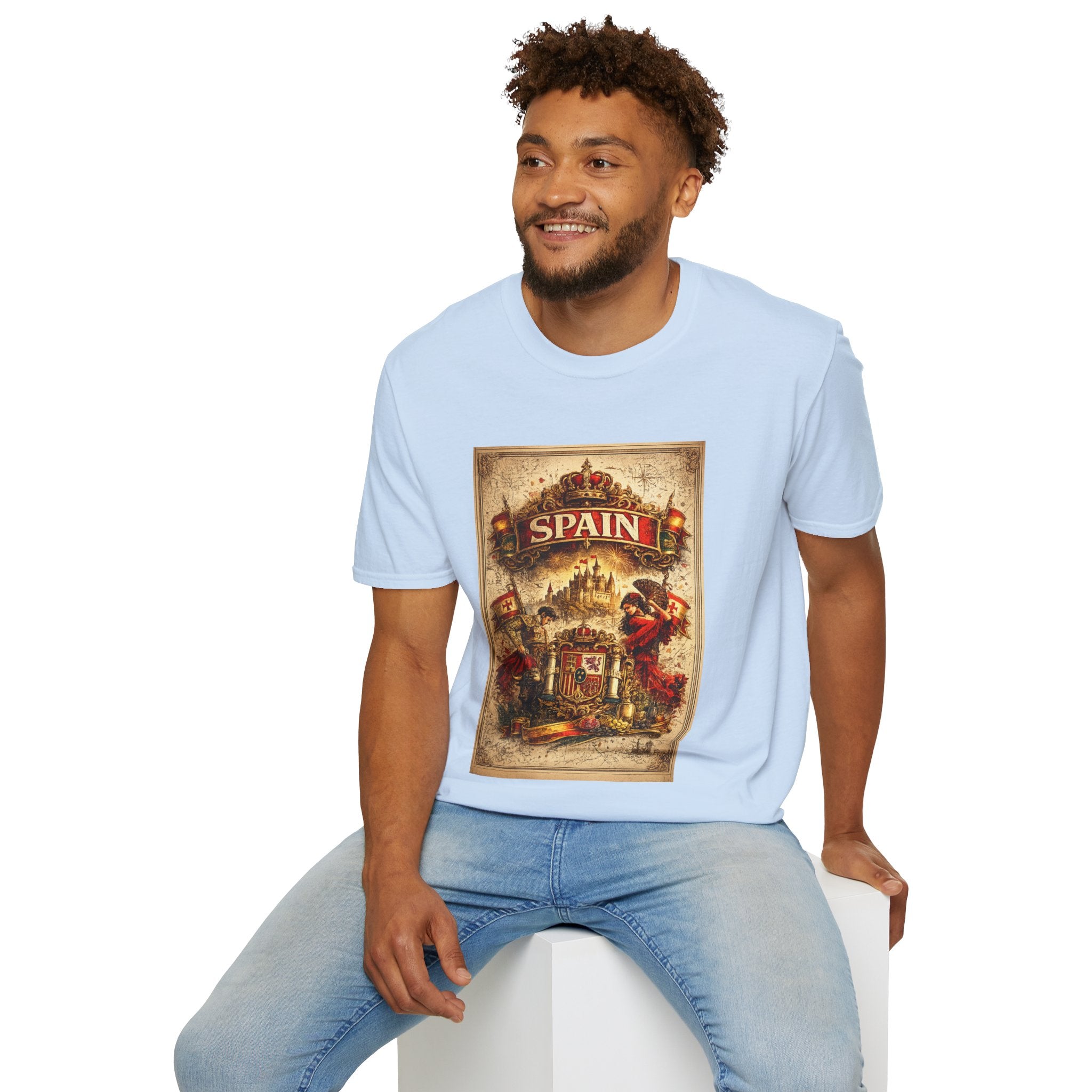 Spain Vintage Travel Graphic T‑Shirt — Retro Spanish Landmark Tee