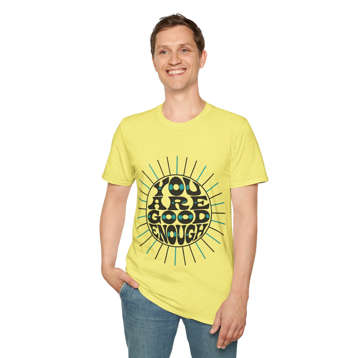 T-Shirt — "You Are Good Enough" Retro Positive Graphic Tee - Trending Now - September 2026