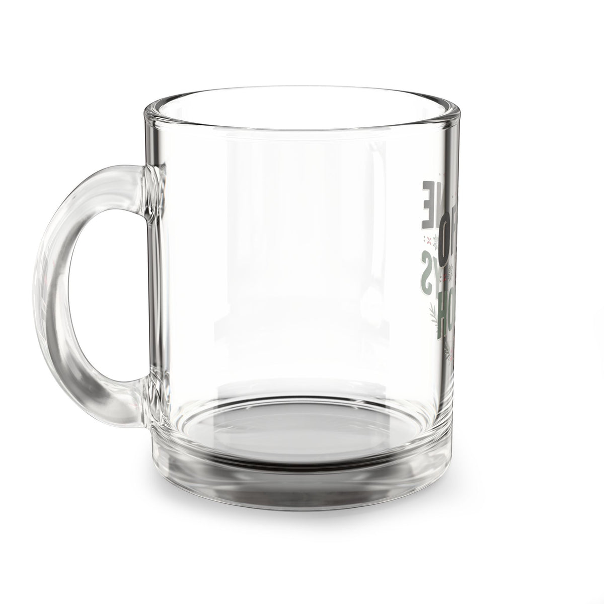 Christmas Glass Mug — “Offline for the Holidays” Festive Holiday Coffee Mug