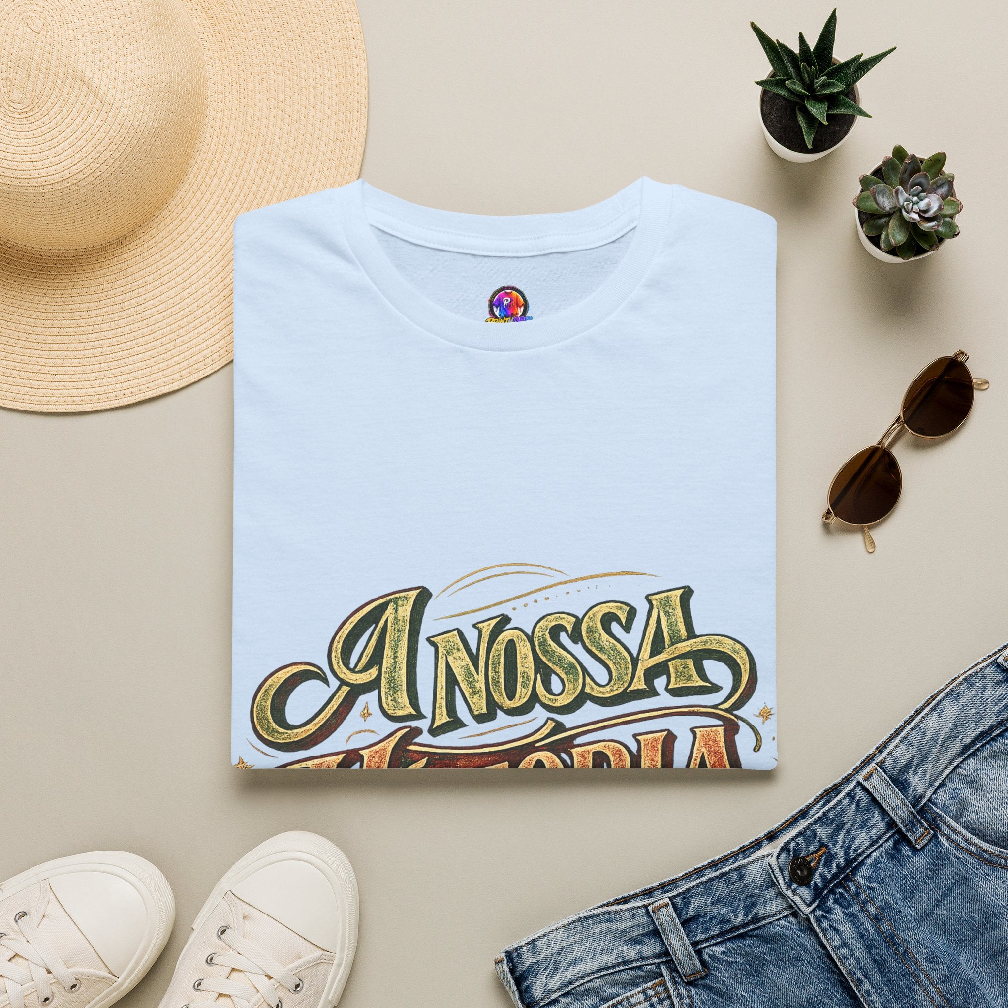 Portugal T-Shirt — "A Nossa História" Vintage Compass Graphic Tee