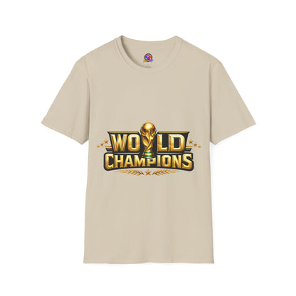 World Champions T-Shirt — Gold Trophy Sports Tee