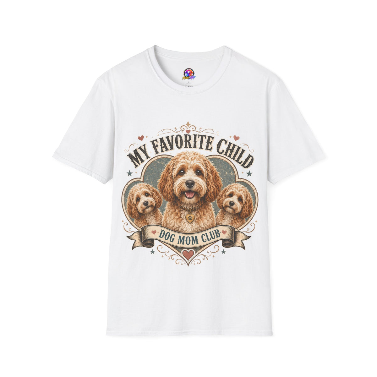 Dog Mom T-Shirt — "My Favorite Child" Cavalier Love Graphic Tee
