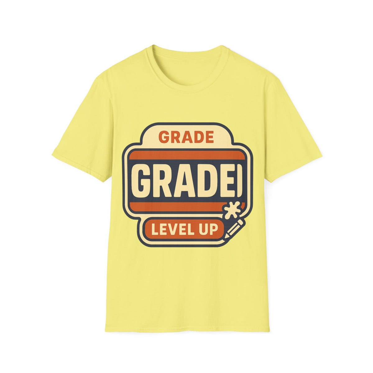 Grade Up Retro Badge T‑Shirt — "GRADE! LEVEL UP" Gamer Teacher Gift - Trending Now - August 2026