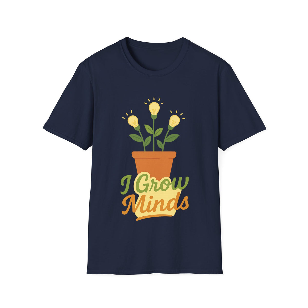 "I Grow Minds" Botanical Teacher Tee | Cute Flower Graphic T-Shirt - Trending Now - September 2026