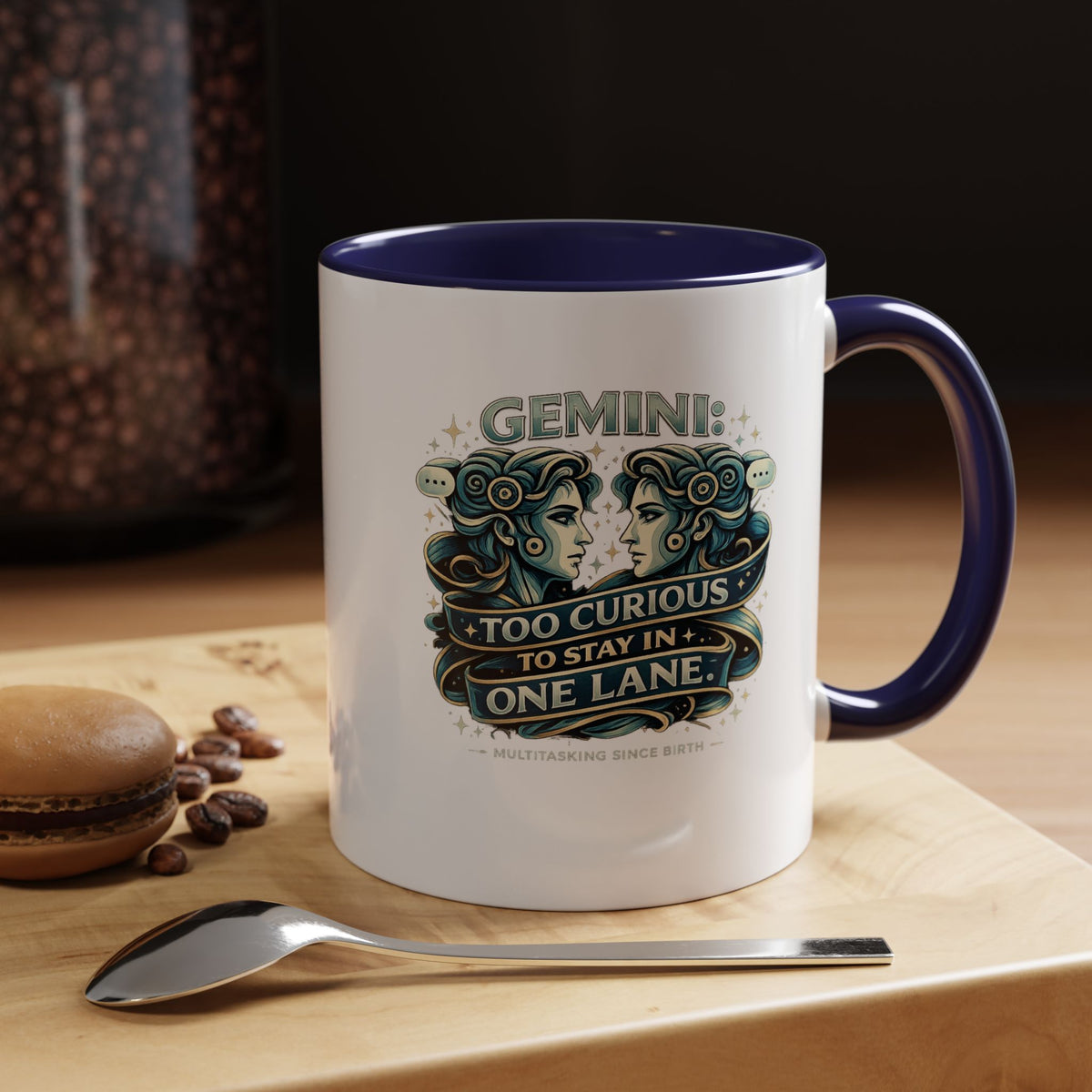 Zodiac Gemini Accent Coffee Mug