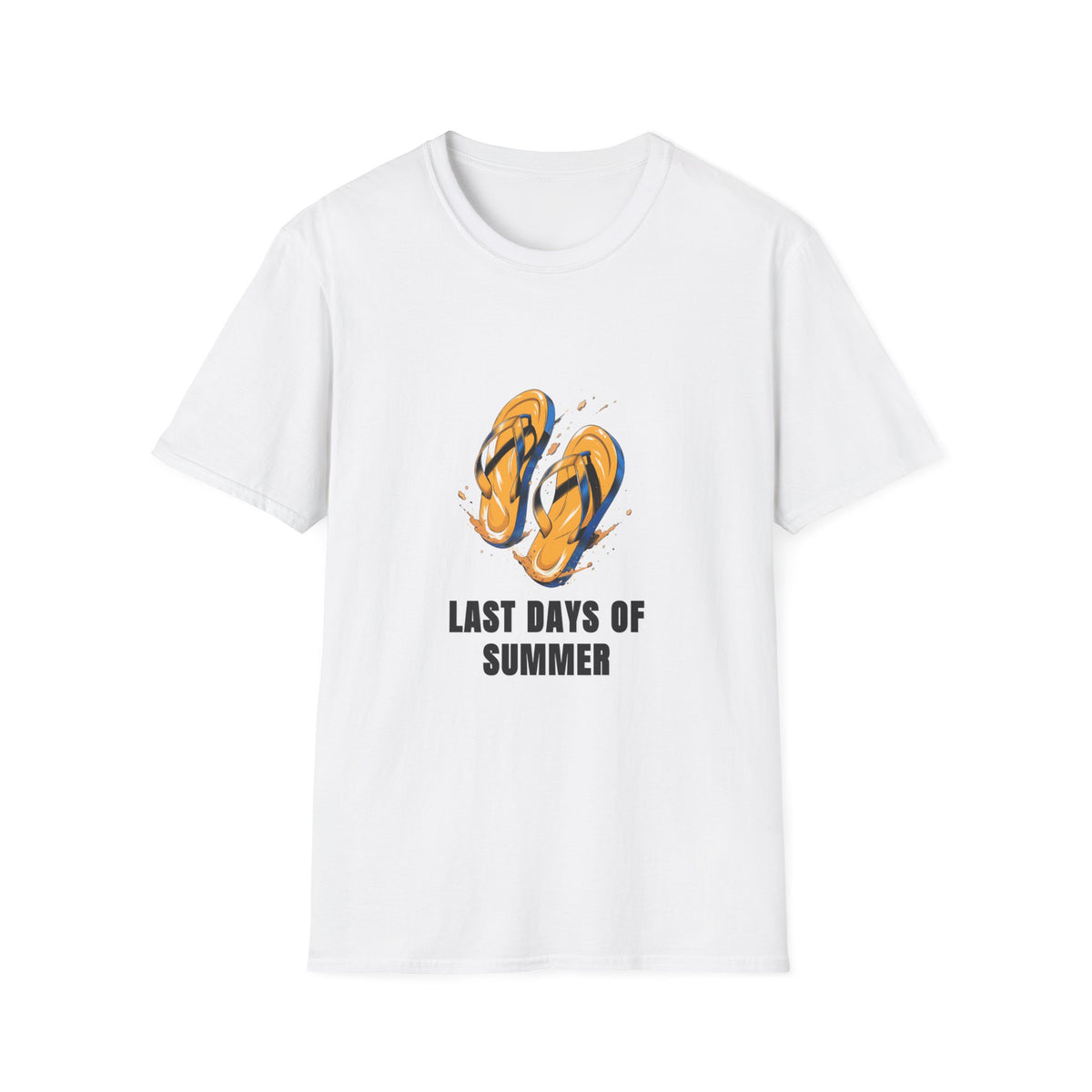 T-Shirt — Last Days of Summer Flip Flops Graphic Tee - Trending Now - August 2026
