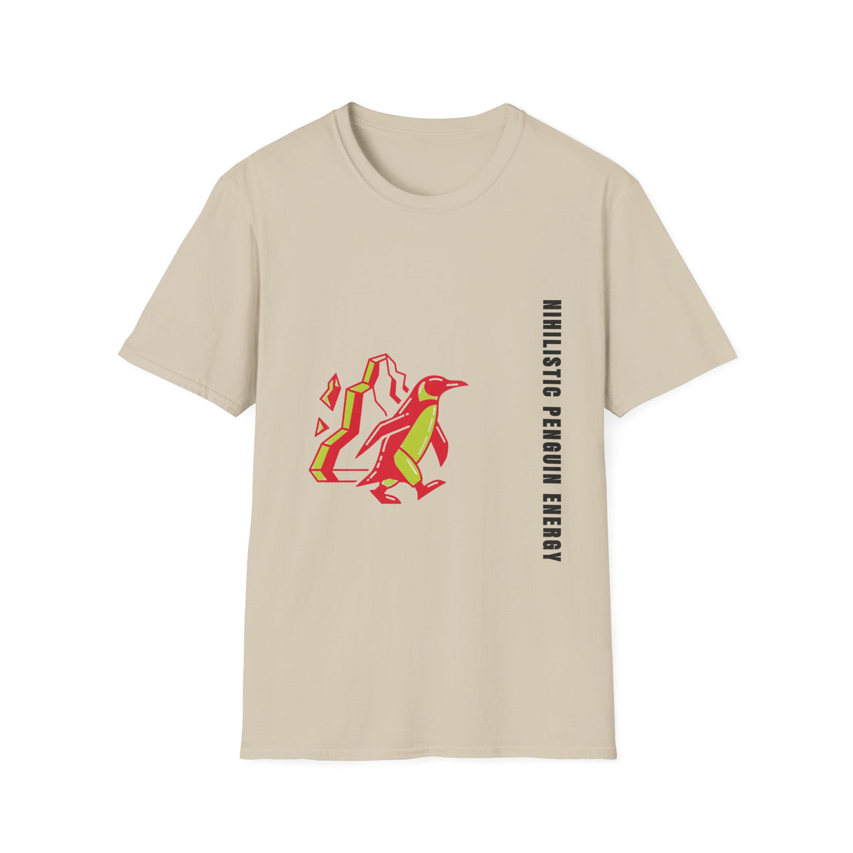 Penguin Mountains T-Shirt — Stylized Colorblock Penguin Graphic Tee - Trending Now - September 2026