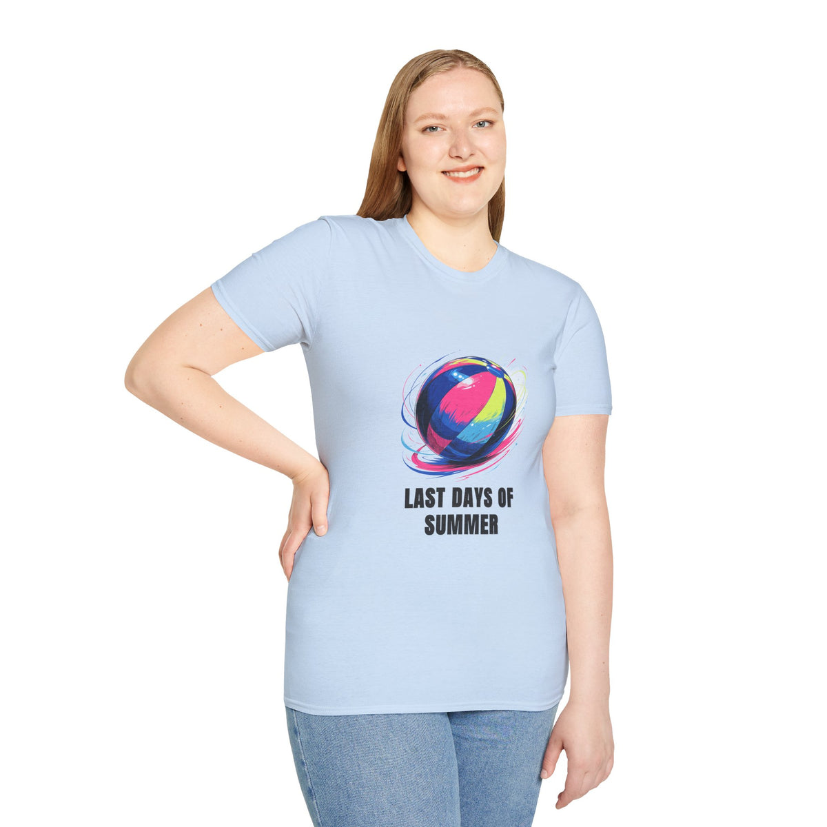 Last Days of Summer T-Shirt — Colorful Beach Ball Graphic Tee - Trending Now - August 2026