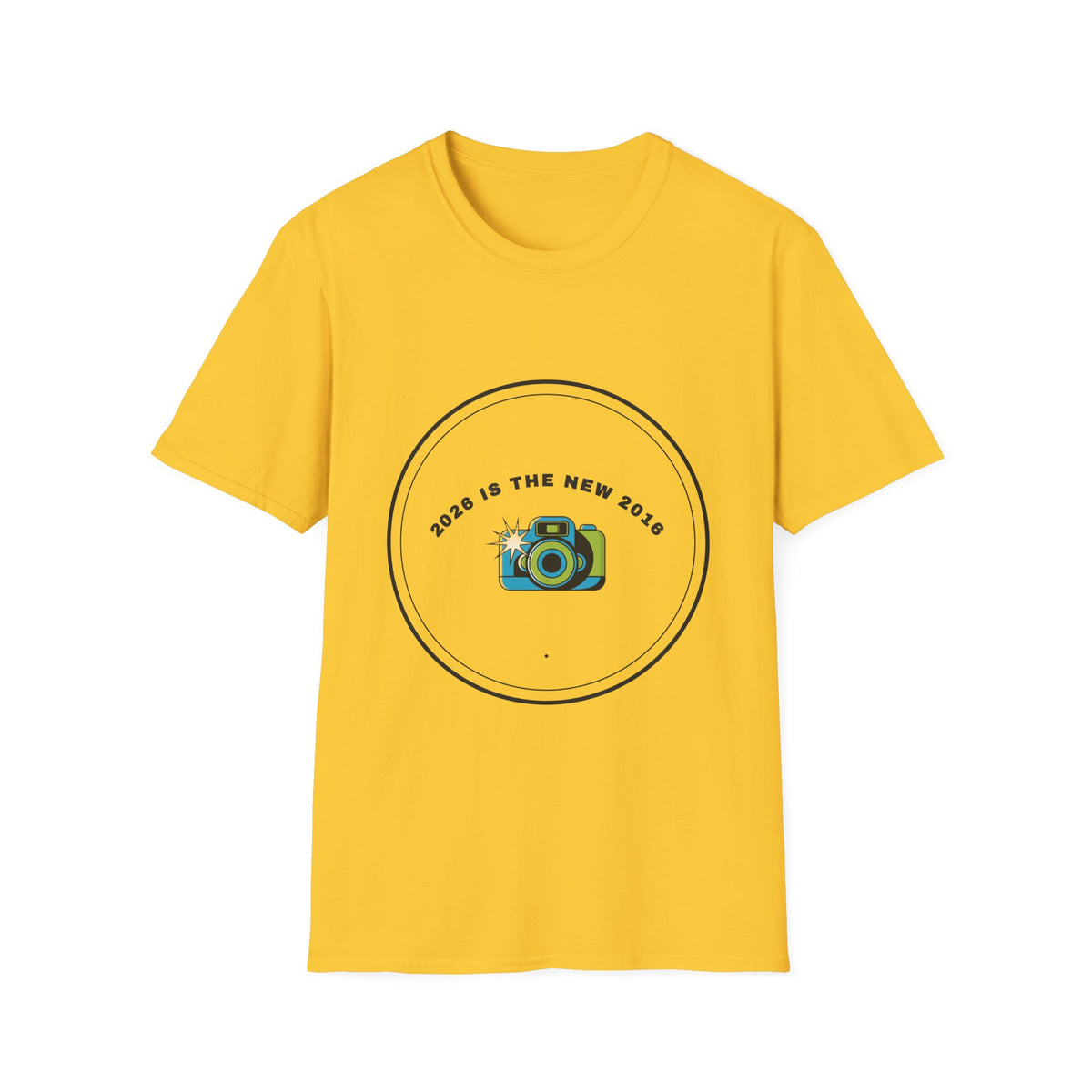2026 Is The New 2018 T-Shirt — Vintage Camera Graphic Tee - Trending Now - September 2026