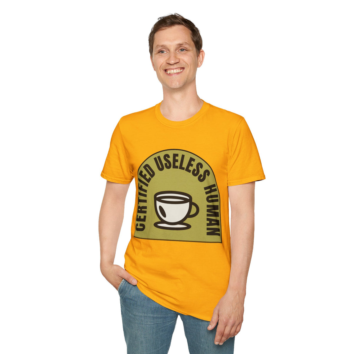Certified Useless Human T-Shirt — Funny Coffee Lover Graphic Tee - Trending Now - August 2026
