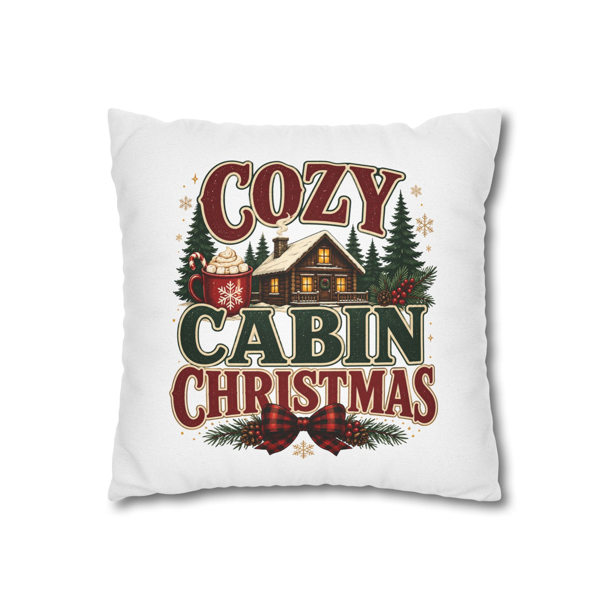 Christmas Cozy Cabin Christmas PillowcasePillowcase