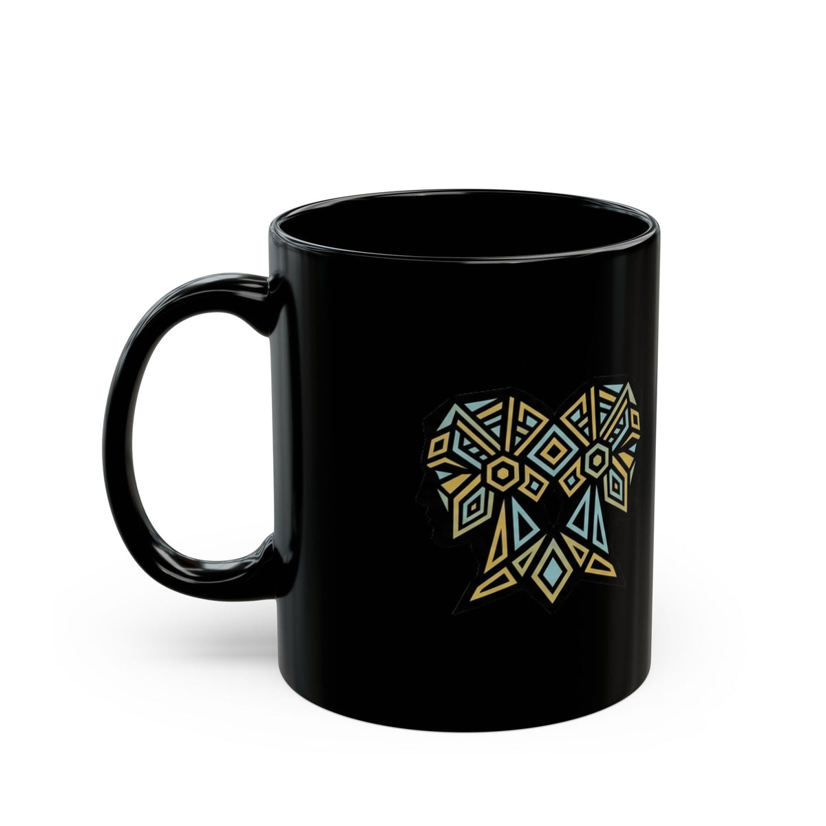 Gemini Zodiac Black Mug