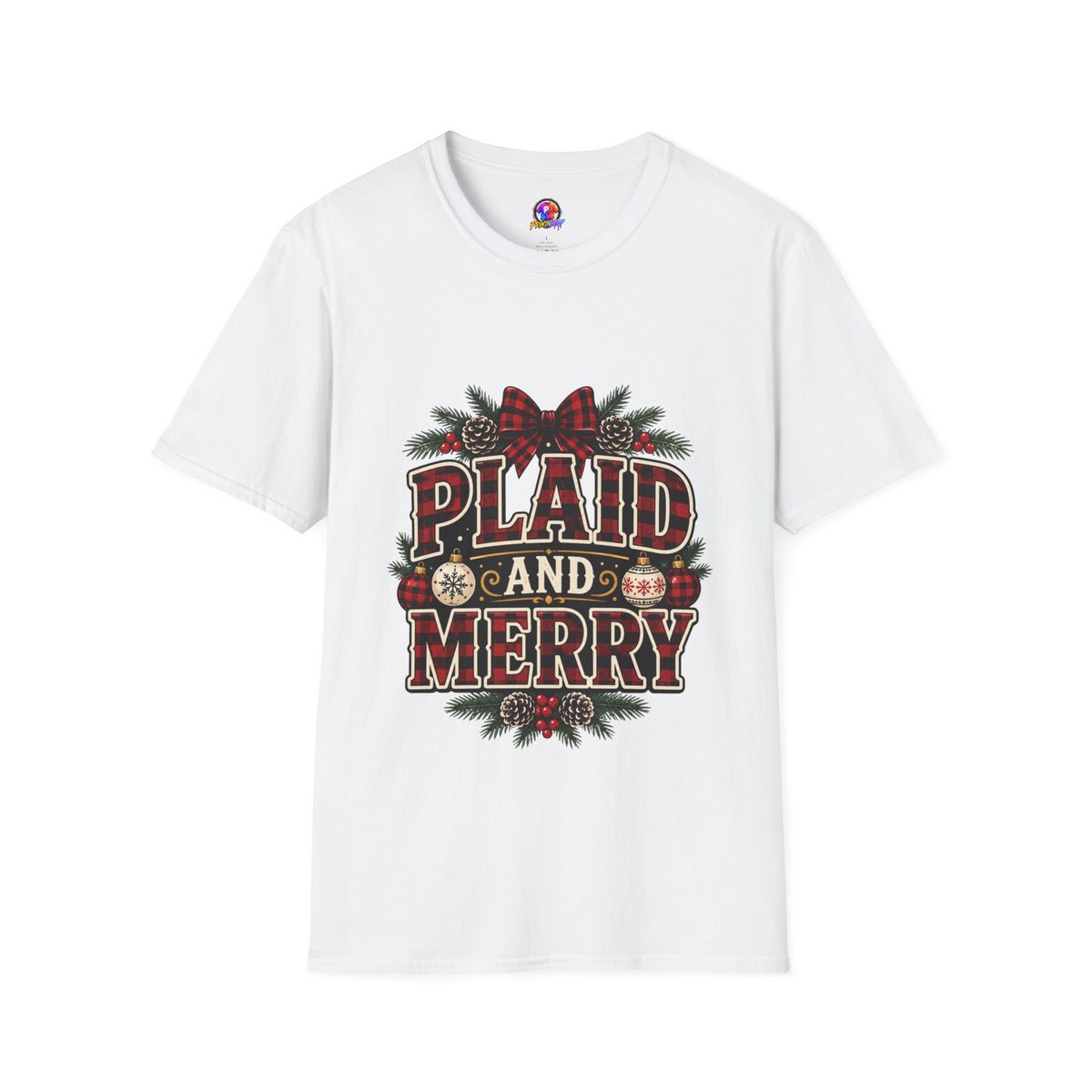 Plaid and Merry Christmas T-Shirt