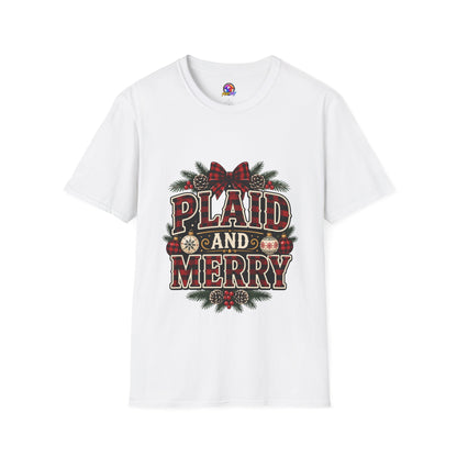Plaid and Merry Christmas T-Shirt