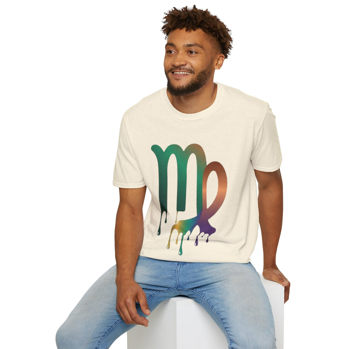 Virgo Zodiac Drip T-Shirt — Colorful Virgo Sign Astrology Tee
