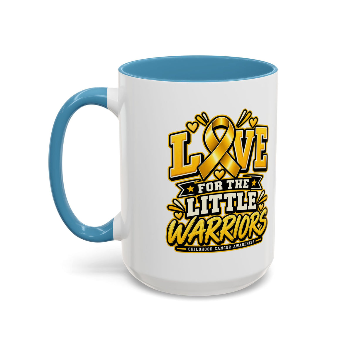 Coffee Mug — "Love for the Little Warriors" Childhood Cancer Awareness Accent Mug