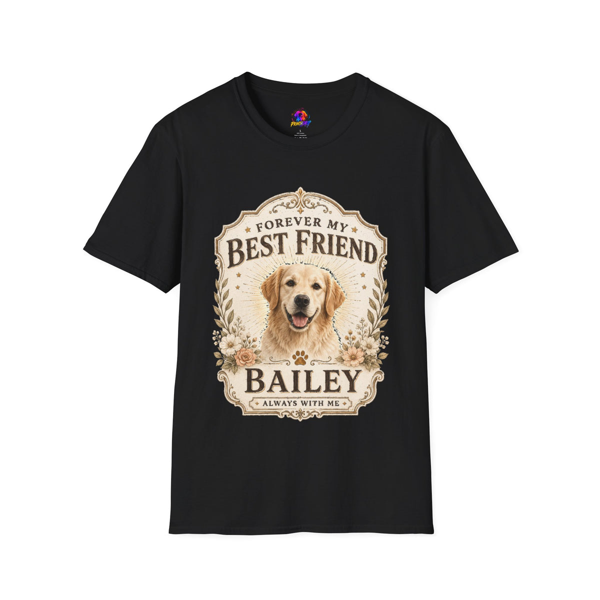 Forever My Best Friend Dog T-Shirt — Personalized Pet Tribute Tee