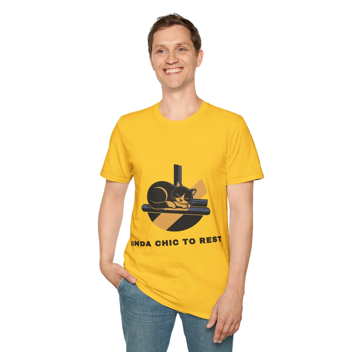 Cat Resting T-Shirt — "Kinda Chic to Rest" Graphic Tee - Trending Now - September 2026