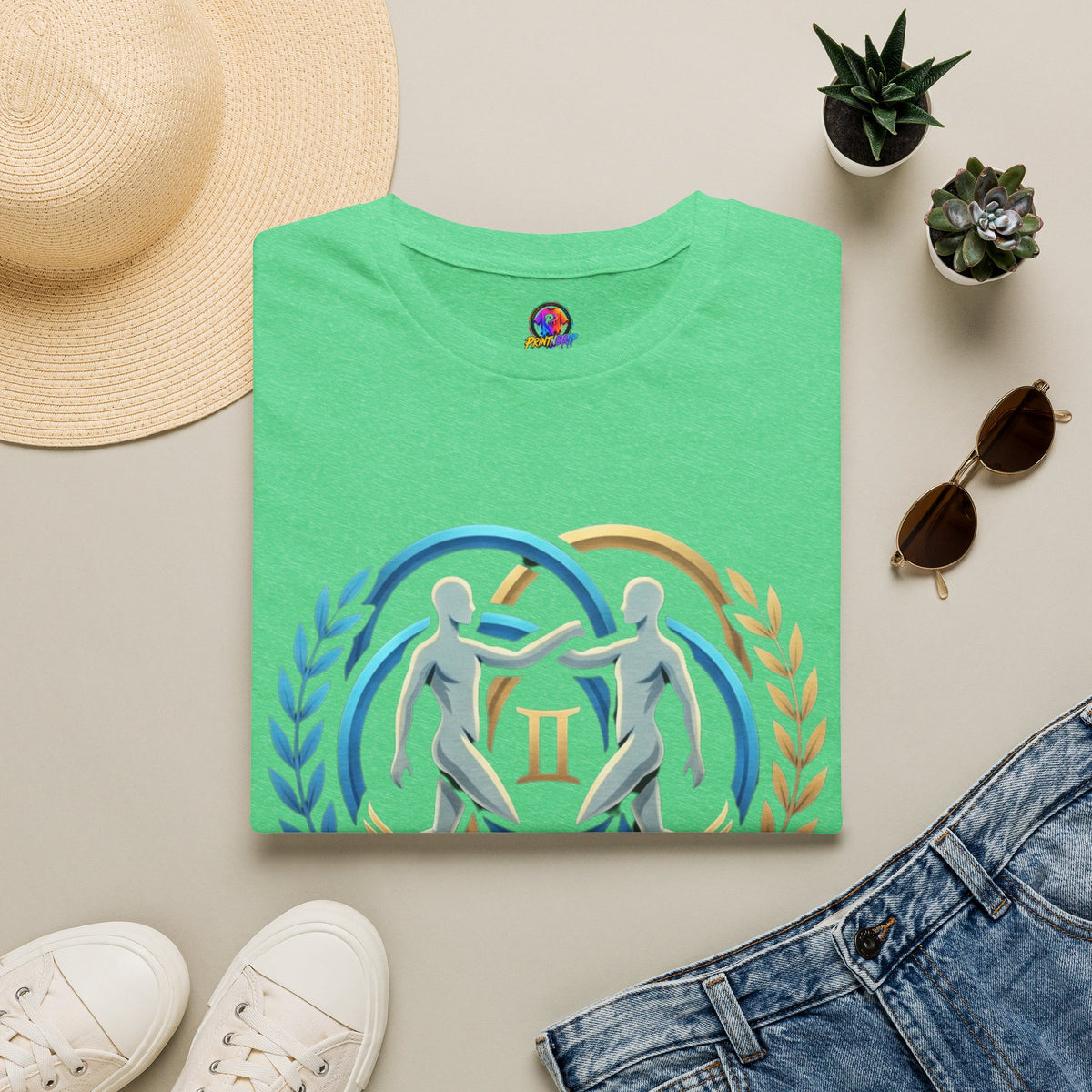 Gemini Zodiac T-Shirt — 'Gemini: Master of Adaptation' Astrological Graphic Tee
