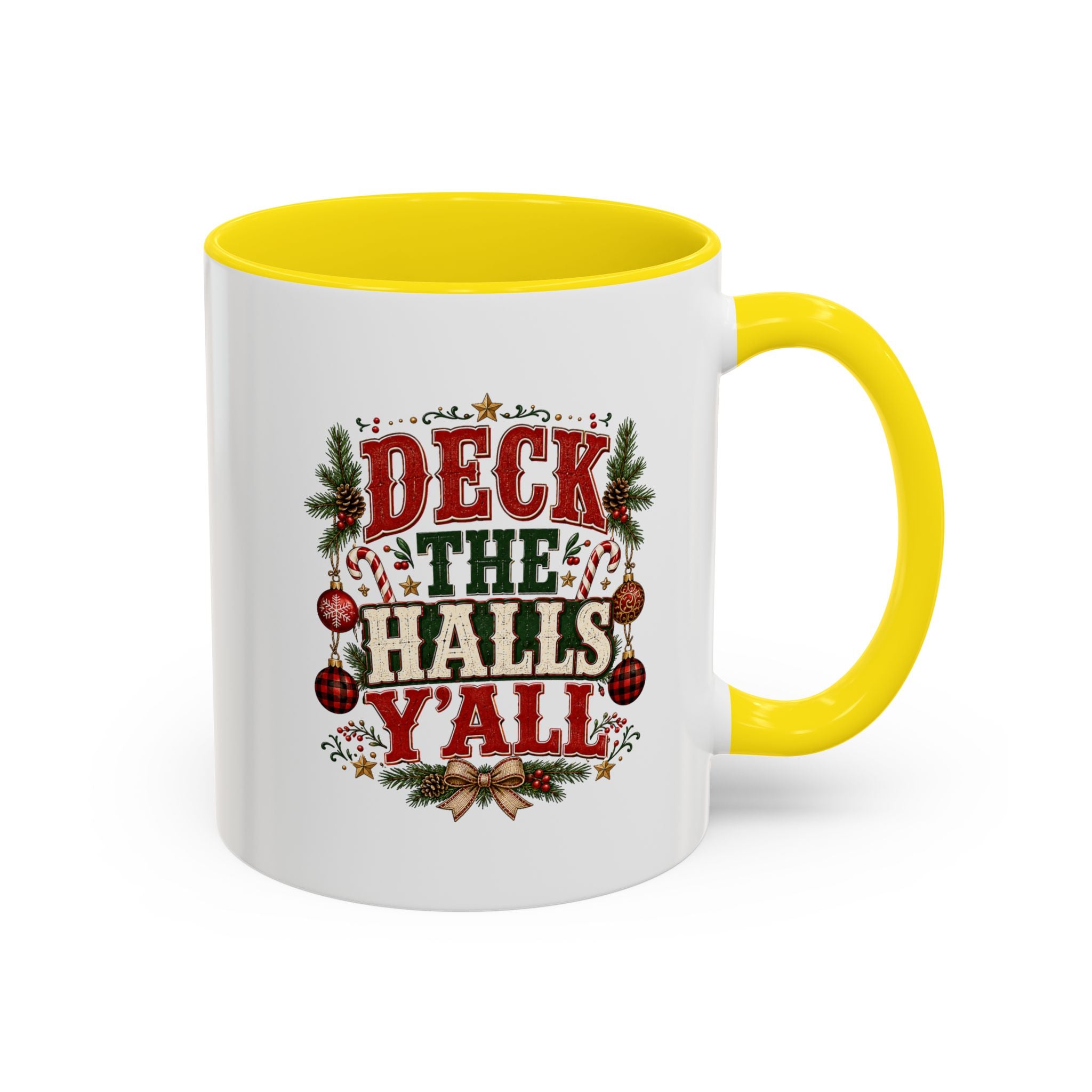 Deck the Halls Y'all Christmas Coffee Mug