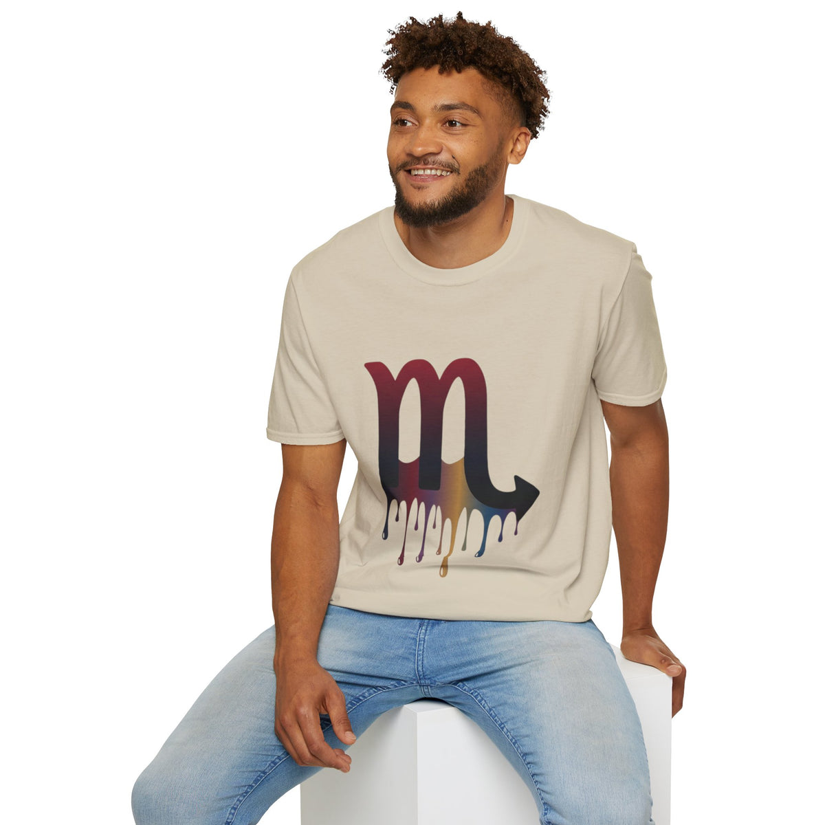 Scorpio Drip Symbol T-Shirt — Zodiac Scorpion Astrology Tee