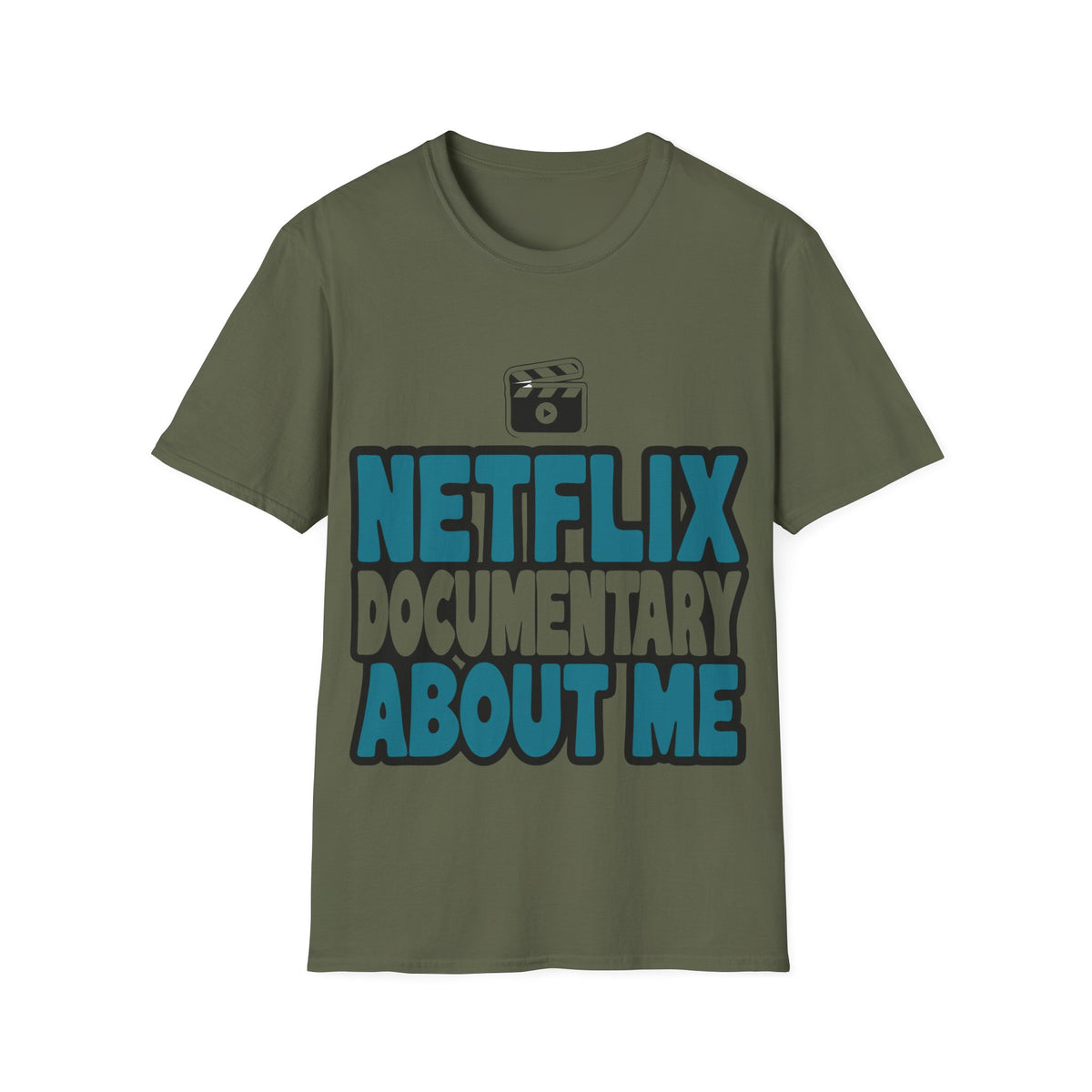Netflix Documentary About Me Blue Block Bubble Font T-Shirt - Y2K Pop Culture Graphic Tee - Trending Now - September 2026