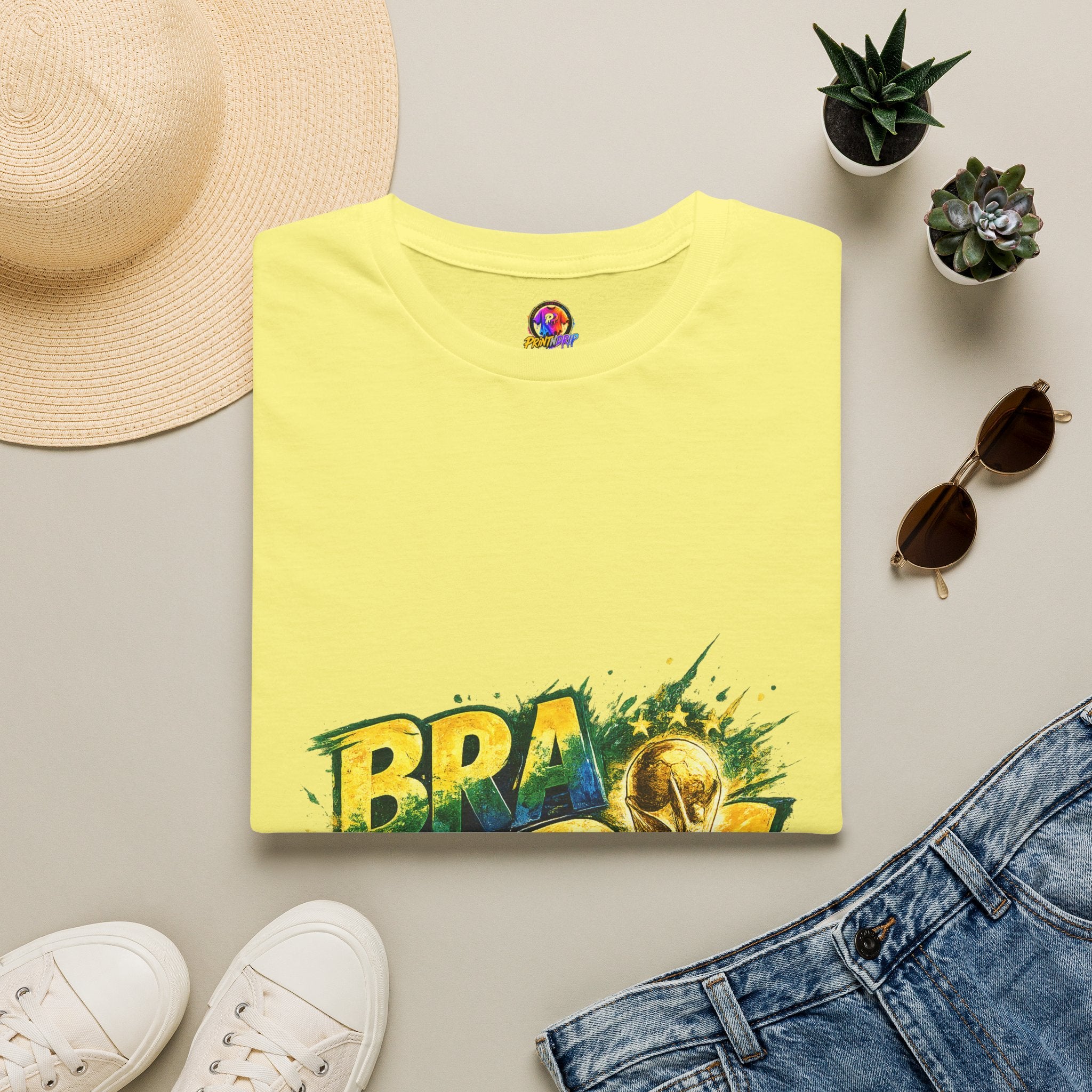 Brazil 25 T‑Shirt — Brazil Soccer World Cup Graphic Tee