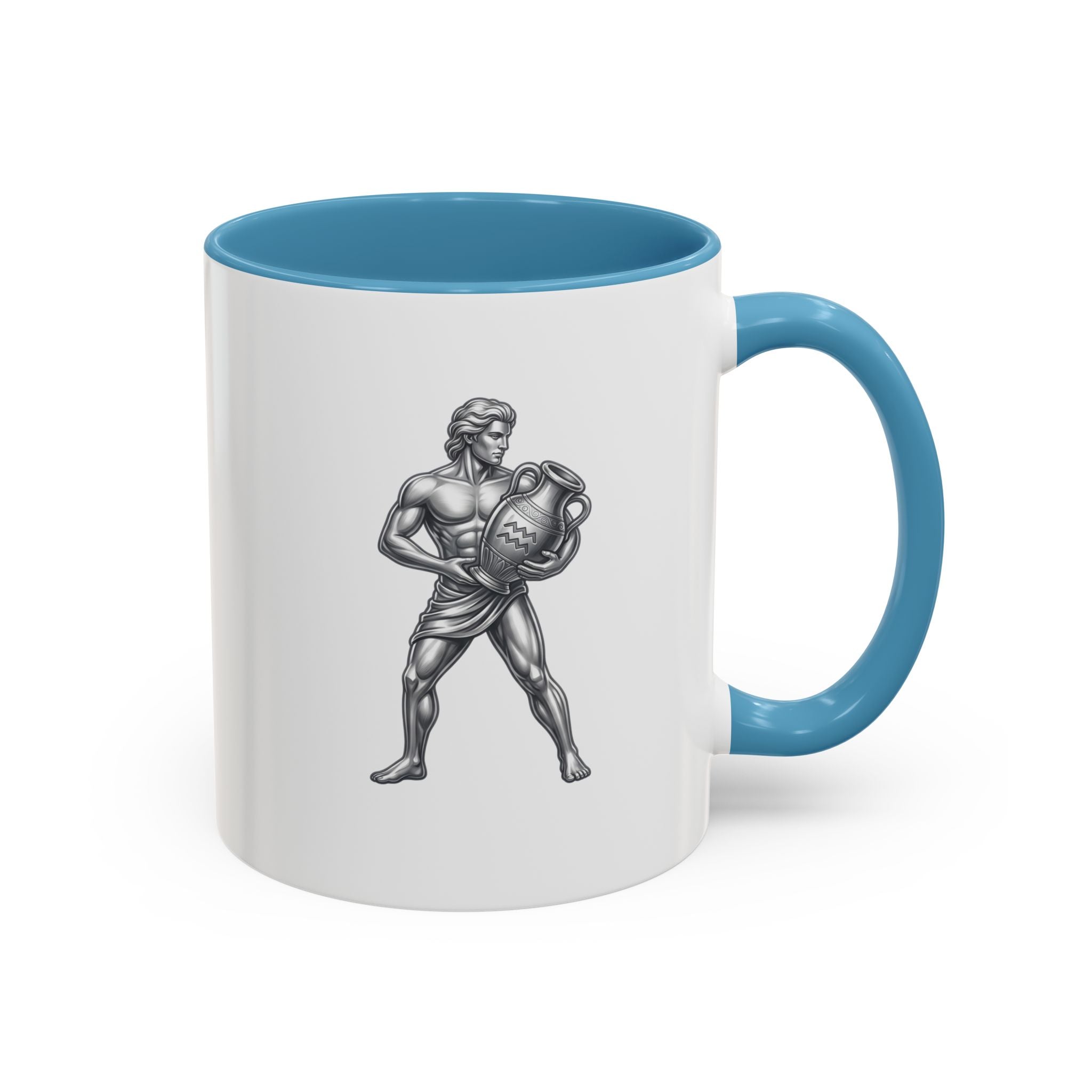 Aquarius Zodiac Accent Coffee Mug – Astrology Sign Gift